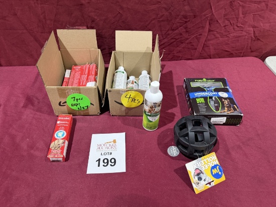 Lot Consisting Of (10 +/-) Assorted Pet Products