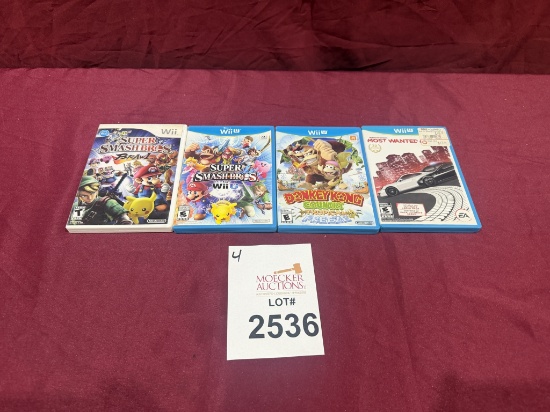 LOT CONSISTING OF (4) ASSORTED Wii GAMES