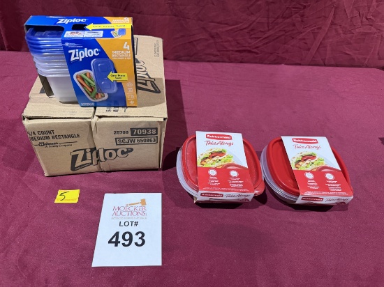 LOT CONSISTING (5) ZIPLOC CONTAINER SETS (NEW)