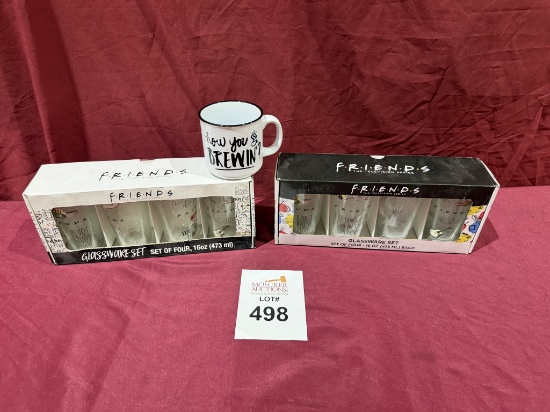Friends The Television Series Glassware Set Of 4