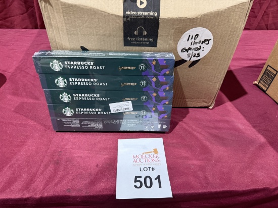LOT CONSISTING OF (110) PACKS OF STARBUCKS