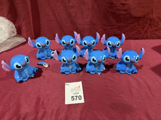 LOT CONSISTING OF (8) DISNEY STITCH MONEY BANK