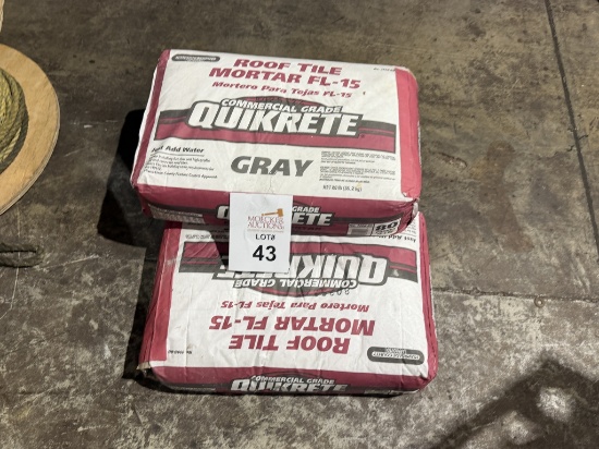 Bags Of Commercial Grade Quikcrete 80 Lbs.