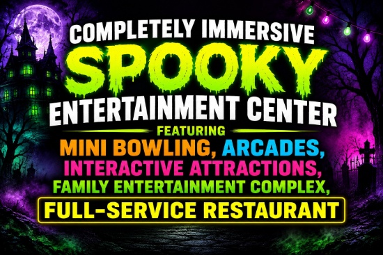 Completely Immersive Spooky Entertainment Center