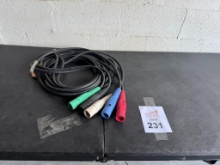 CAM LOCK CABLE PIGTAIL SET (MALE) 2/0