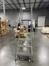 ULINE 6' ROLLING METAL STAIRCASE