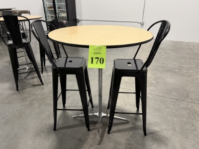 High Top Table With (2) Chairs