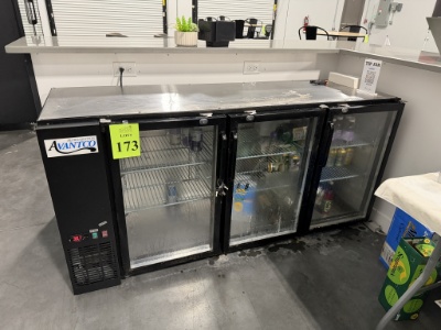 Avantco Three Glass Door Refrigerated Merchandiser