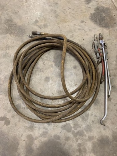 50ft 1/2 inch air hose with wands/chucks
