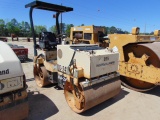 INGERSOLL RAND DD-24 DOUBLE DRUM ROLLER, 2 POST CANOPY, 47'' SMOOTH ROLLER,