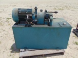 HYD. TANK WITH PUMP, LEROY SOMER 25HP ELECTRIC MOTOR