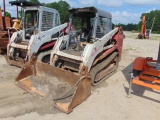 SKID STEER, 13'' RUBBER TRACKS, OPEN CAB, 72'' 4 & 1 BUCKET AUX HYD OUTLETS