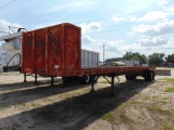 96''X44'' T/A FLAT BED TRAILER WITH HEAD BOARD