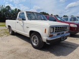 1987 FORD RANGER XLT, 6 CYL, GAS, AUTO TRANSMISSION, LONG BED, A/C NEEDS CH