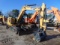 CAT 307E 2 mini excavator, closed A/C cab, 18'' steel tracks with rubber pa