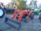 Kioti DK50 SE 4x4 tractor, 2 post rops, turf tires, rear lift arms, center