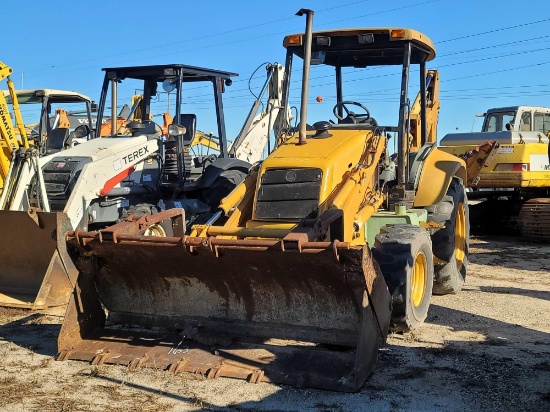 FORD 555E Rubber Tire Backhoe, OROPS