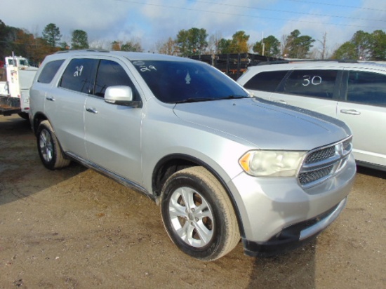 2013 DODGE DURANGO VIN:1C4RDHDG6DC597886 Crew SUV, 3.6L engine, A/T, Power