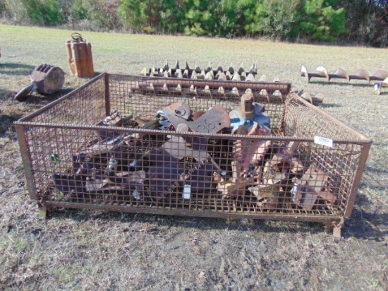 (QUANTITY OF 14) BARBCO AND HUTCHENS AUGER BORING HORIZONTAL DRILLING HEADS