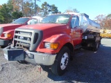 2005 FORD F750 VIN:3FRXF75N25V125027 Single axle tack truck, CAT C7 diesel