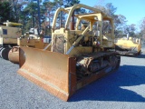 1977 CAT D6D dozer, open cab, rops, 120'' fixed blade, 22'' tracks, Hours:
