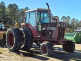 International 1486 farm tractor, closed cab, dual rear tires, 4 post hyd. o