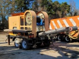Concrete crusher on tandem axle trailer with Toyota gas engine with 3 phase