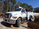 2007 FORD F650 VIN:3FRNF65B57V509216 Super Duty service truck, Cummins dies