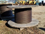 Reel of 3/4'' steel cable