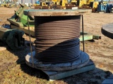 Reel of 3/4'' steel cable