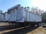 Aluminum T/A end dump trailor 27'