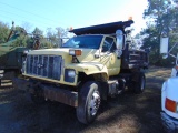 CHEVY C7500 VIN:1GBM7H1C31J509 single axle dump truck, CAT 3126 diesel, 6sp