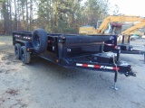 2019 PJ VIN:4P5DL1626K1307005 T/A landscape trailer, 7'x16' scissor lift du