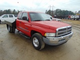 1997 DODGE RAM 2500 VIN:3B7MC33D7VM526378 ext. cab with flat bed, wood floo