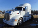 2010 PETERBILT 386 VIN:1XPHD49X3AD110175 T/A sleeper road tractor, Cummins