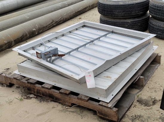 pallet of fan vent louvers