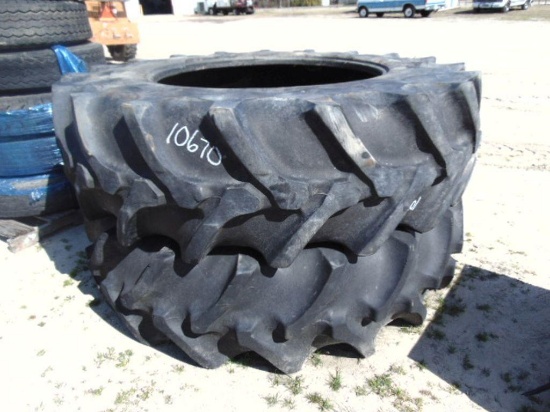 20.8R x 42 Tractor Tires, one rim