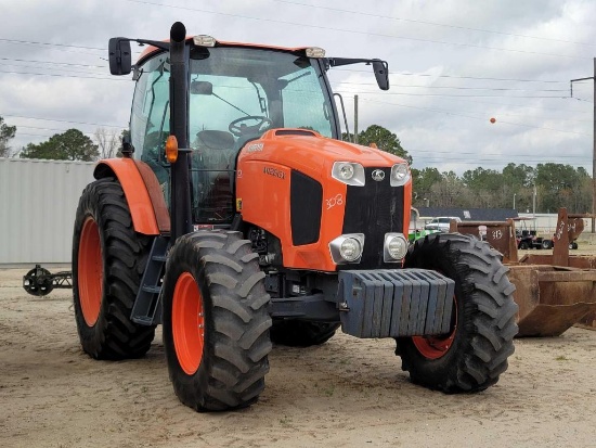 2014 Kubota M126GX Farm Tractor, Closed A/C Cab, 4x4,6 hyd outlets,rear lift arms,p.t.o draw