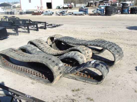(6) mini excavators rubber tracks