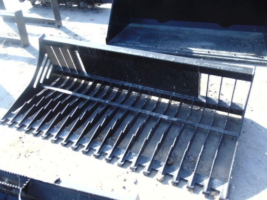 78'' skid steer rock bucket