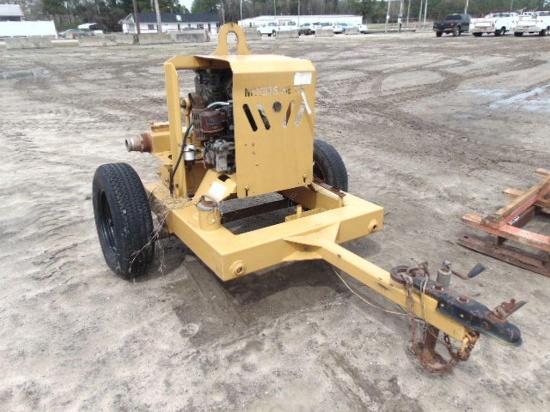 Meyers-Seth JE1708 4'' water pump on top single axle, Kubota EL300-E single cylinder diesel engine