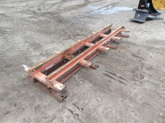 Boring machine rails with Kohler Magnum 16hp gas engine