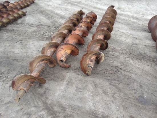 cutting head with boring augers