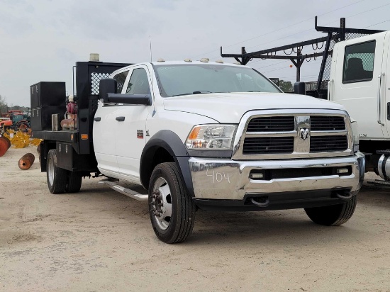 2012 DODGE RAM 4500 VIN:3C7WDKFL3CG302347 with service body, 6.7L turbo diesel, leather, 4 door, A/T