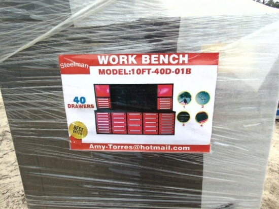 Steelmsan work bench 40 drawers 10'-40D-01b