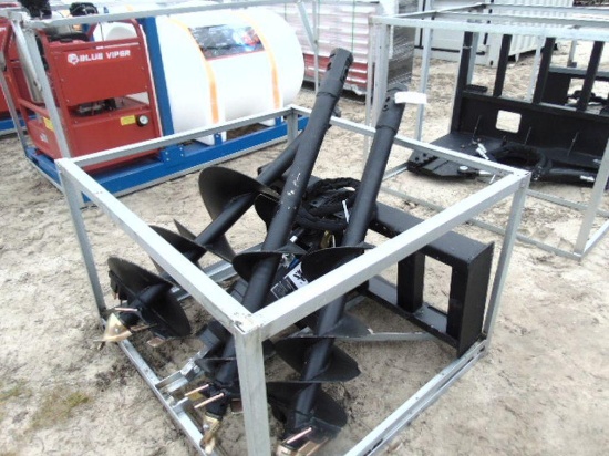 skid steer auger att. with 3 post augers