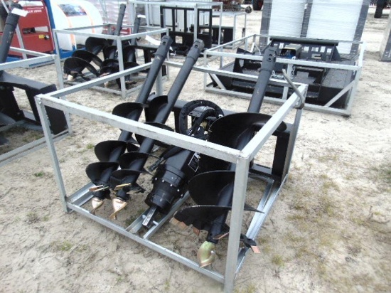 skid steer auger att. with 3 post augers