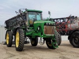 2005 JD 4920 Hi-cycle sprayer w/c &a,1200 gass ss tank, chemical inductor, 380/105R50 tires,