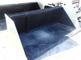 90'' skid steer snow bucket