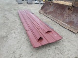 red metal roofing w/trim